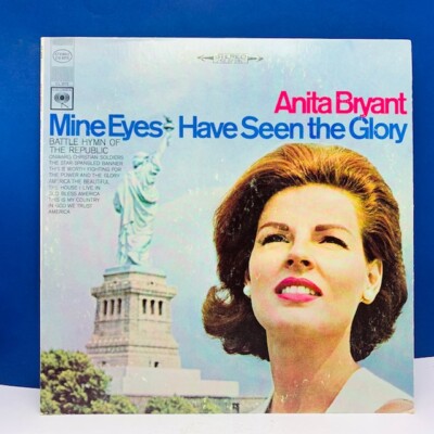 Record vinyl 33 RPM album cover sleeve vtg Lp 12'' Anita Bryant Mine Eyes Glory