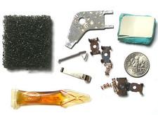 12pc Aurora AFX G LAZER Slot Car PICK UP SHOES OIL TRACK REPAIR CLIPS TOOL