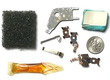 12pc Aurora AFX G+ LAZER Slot Car PICK UP SHOES +OIL +TRACK REPAIR CLIPS +TOOL