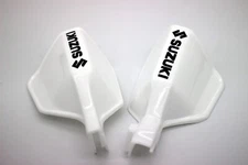 Fits Suzuki TS 125- 185 /DR 200-150-650 Black Grips Hand Cover Guard LH/RH LOGO