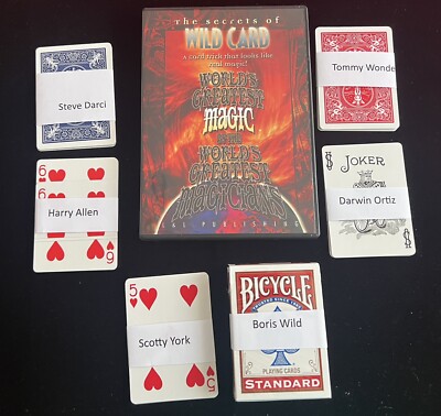 WILD CARD World's Greatest Magic  DVD  New With props to get started right away!