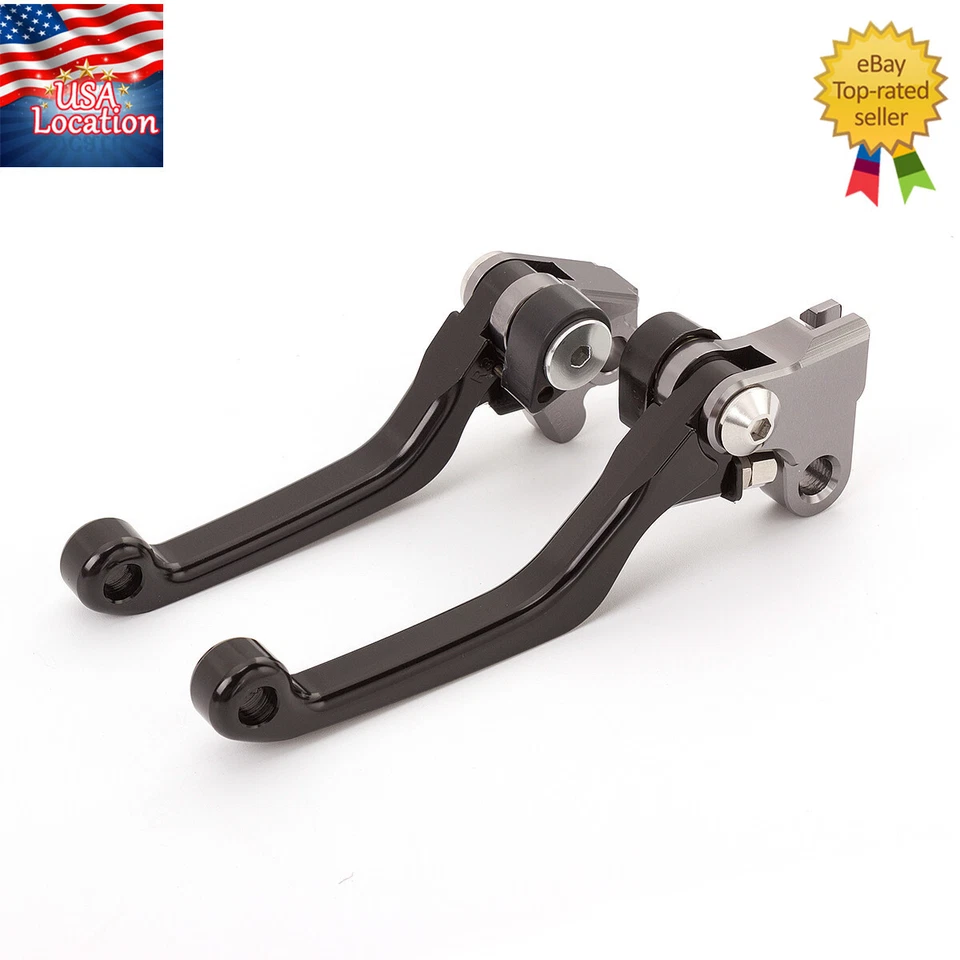 Palancas de freno y embrague CNC para Yamaha YZ125 YZ250 2001 2002 2003 2004 2005-2007 Foto 3 de 4