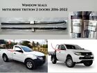 <!--F#f_0-->MITSUBISHI TRITON 2016 - 22 GENUINE OUTER WINDOW SEALS MOULDING WEATHER STRIP x2<!--F/-->