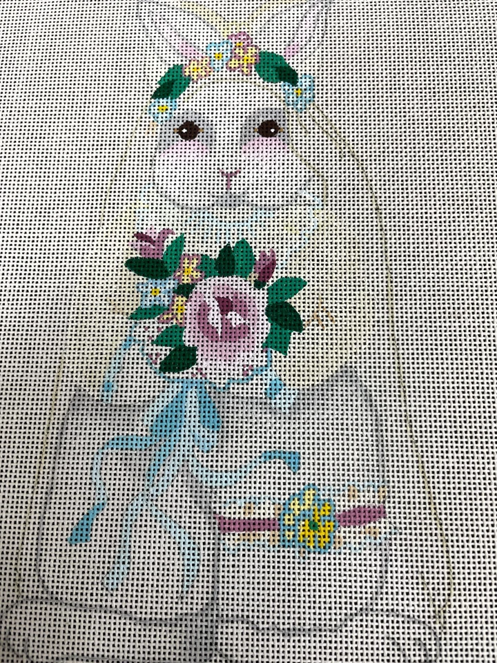 dede весенний кролик/невеста кролик вручную холст  - Изображение 2 из 2