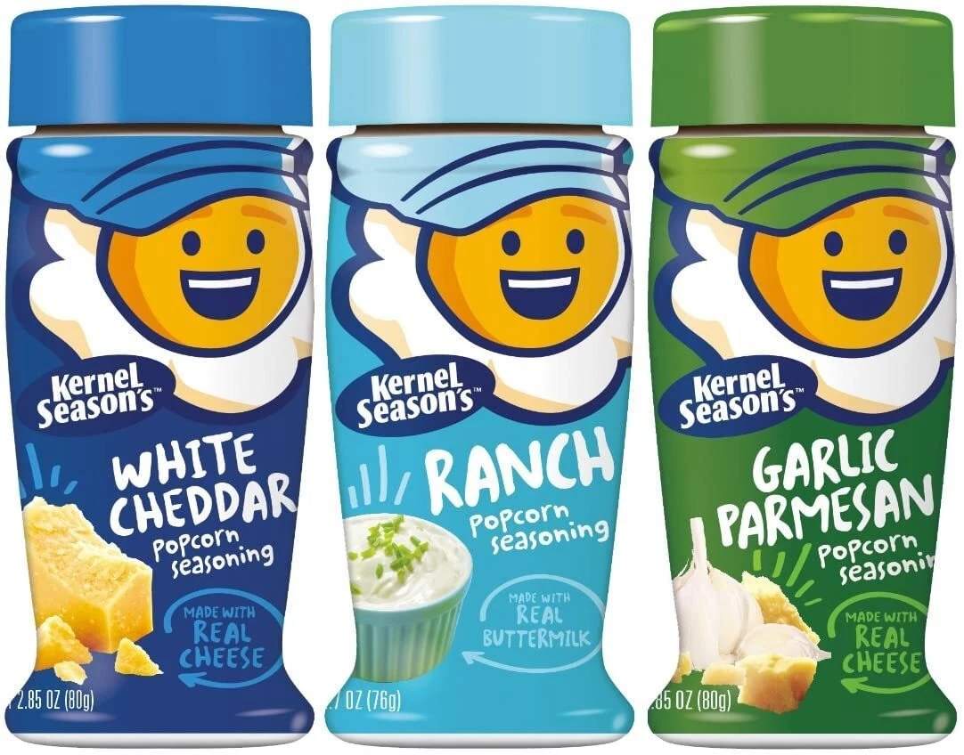 Kernel Season s Popcorn Seasoning Variety Ranch Parmesan Garlic