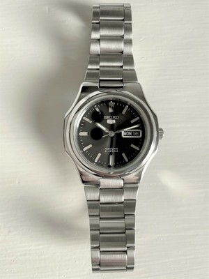 SEIKO 5 - SEIKONAUT - SNKK47 NAUTILUS WATCH BLACK DIAL DAYDATE - CALIBRE  7S26 | eBay