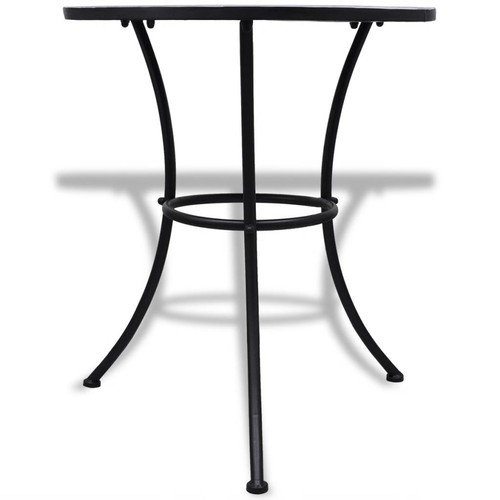 Mosaic Coffee Table Garden Bistro Patio Balcony Furniture Ceramic Top Steel Legs - Picture 5 of 5