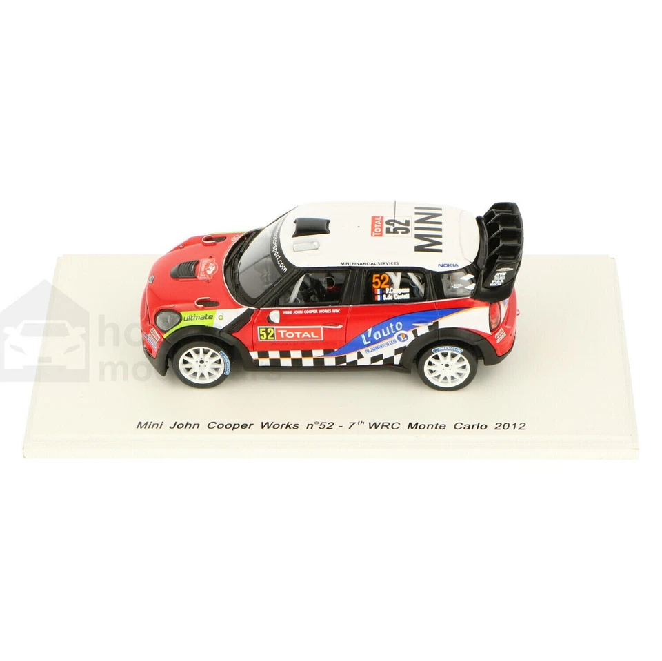 Mini Cooper John Works #52 Monte Carlo 2012 Campana Spark S3350 1:43 - Imagen 2 de 4