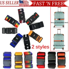 Travelling Adjustable Luggage Baggage Straps Tie Down Belt For Travel Suitcase