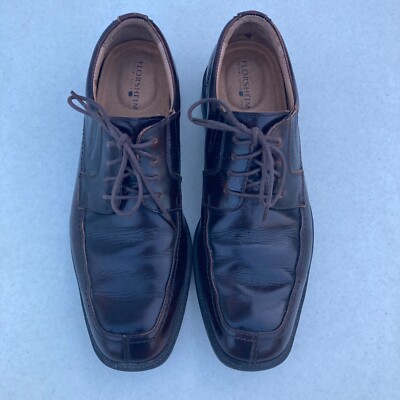 Florsheim Billing Oxfords Shoes Mens 10EEE Wide Brown Genuine Leather 13113-200 Florsheim 13113-200 Brown Leather Casual Lace Up Oxfords  main image 4