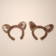 Great Wolf Lodge Wolf Headbands Ears Lot of 2 Gray Souvenirs Costume Water Park