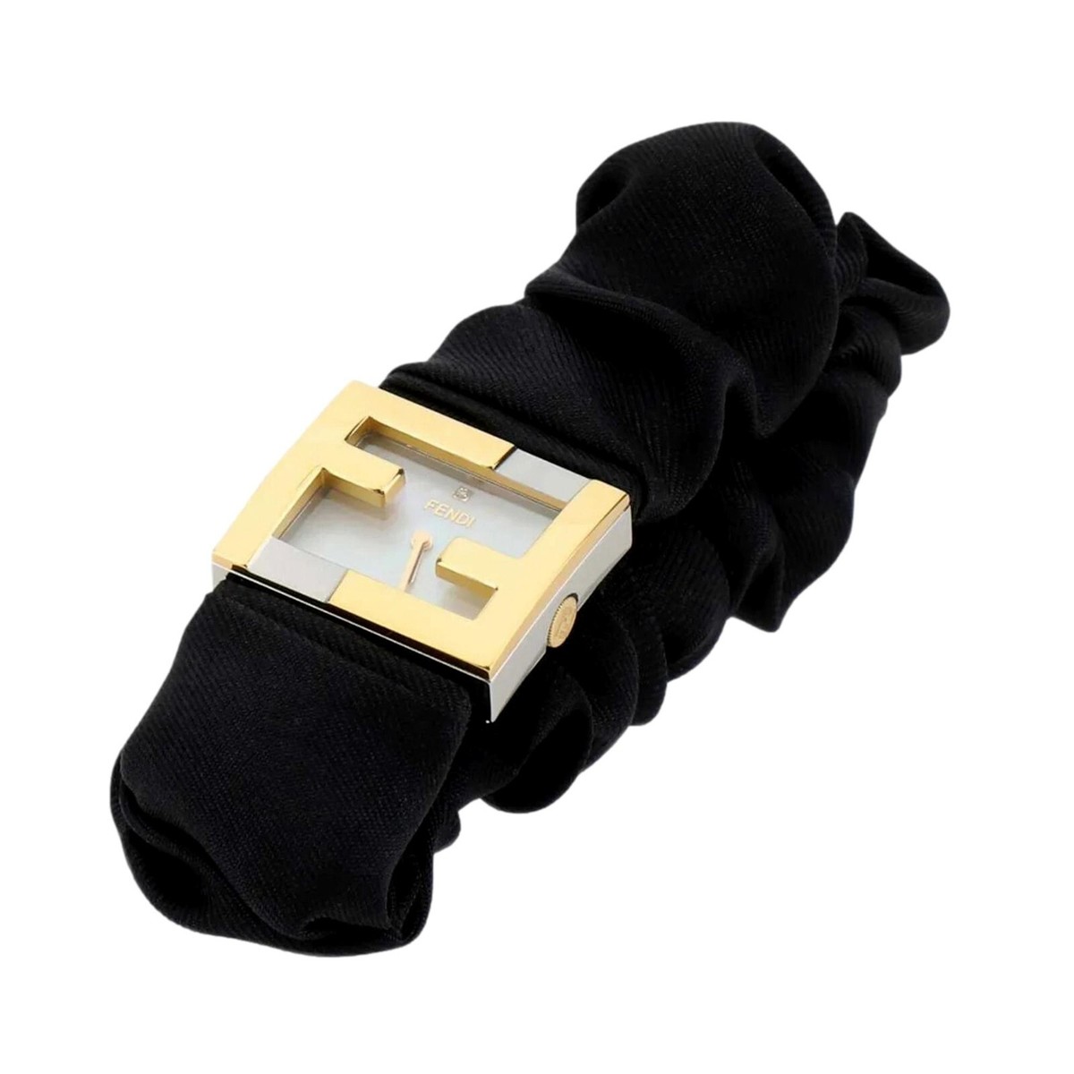 アナログ腕時計 Fendi Stainless steel and black nylon Fendimania Baguette wa Fendi Fendimania Baguette Black Nylon Timepiece Watch | eBay