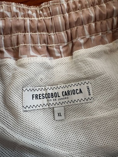 Costume da bagno uomo Frescobol Carioca Rio pantaloncino XL foderato fantasia geometrica 5" - Foto 4 di 9