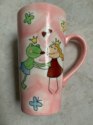 Liebestasse  Hi, Let s Smile  Becher Könitz Porzellan 400ml  Tasse Frog 0,4L Cup