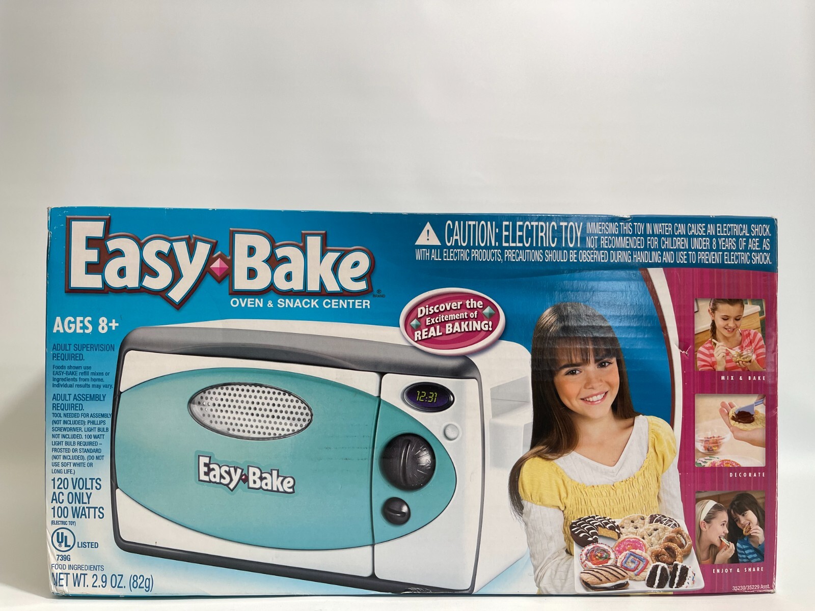 Hasbro to 2007 Easy Bake Oven &amp; Snack Center Teal &amp; White