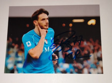 AUTOGRAFO KHVICHA KVARATSKHELIA FOTO HAND SIGNED MAGLIA NAPOLI 77 SCUDETTO PSG 