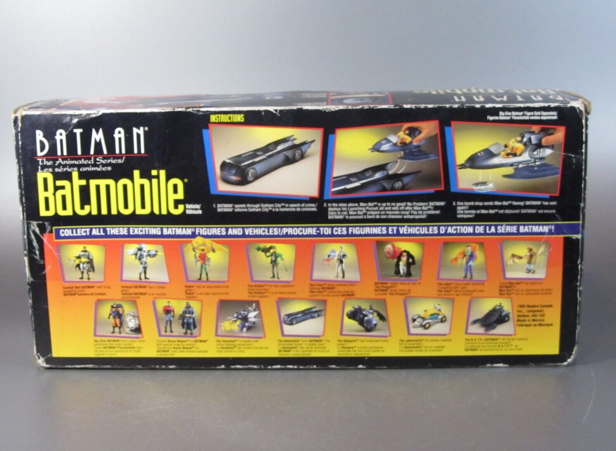 Vintage 1993 Batmobile Batman Animated Kenner Series w/ Box