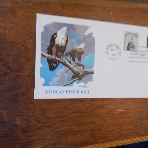 Estate Find FDC - JAN 12 1983 / OFFICIAL MAIL USA WHITE REVERSE EAGLE 13 CENT - Picture 2 of 4