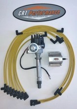 Sb Chevy Sbc Small Cap H.e.i Hei Distributor Kit W Usa Wires 60k E-core Coil