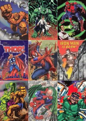 1994 Flair Marvel '94 BASE #036 #36 Origin of the Invaders Single Card b