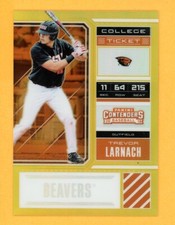 TREVOR LARNACH 2018 EEE Contenders College Ticket Gold Rookie RC SER #d /10