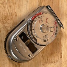 Vintage Sekonic Auto-Leader L-38 Sliver Analog Reflected Light Meter - For Parts