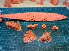 3D Printed 1/700 Russian Izmail-class battlecruiser Unpainted Model Kit
