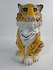 Vintage Ringling Bros Barnum and Bailey Circus Souvenir Tiger Cup Mug 7.5" Tall