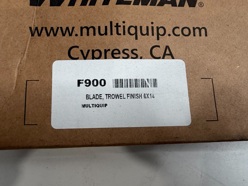 OEM Multiquip Finish Blade 6" x 14" 36" Power Trowels F900 (PACK OF 4) NEW - 第 3/5 張圖片