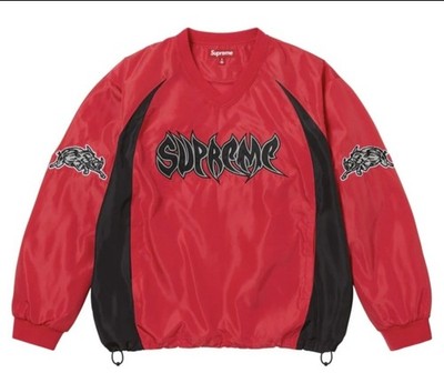 Supreme FW25 Warthog Sport Warm Up Pullover Red Black Size XL New