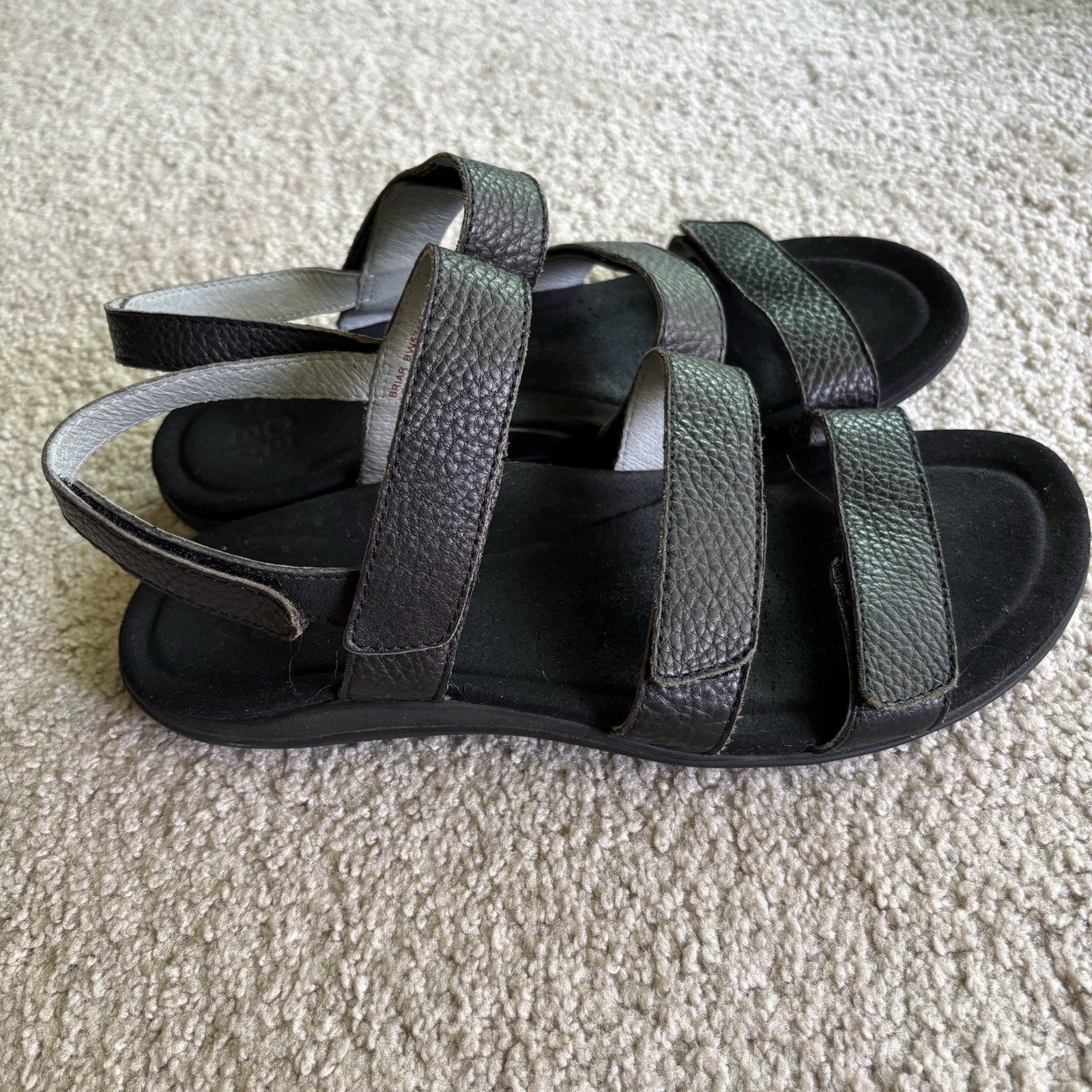 APL ABEO sandali donna tacco basso neutro ventilato taglia 9 5 M neri