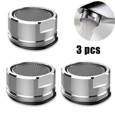 3Pcs Brass Water Saving Faucet Tap Aerator Replaceable Filter Mixed Nozzle 24Mm