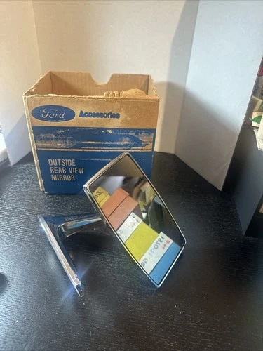 1967 68 69 FORD SIDE VIEW MIRROR OEM FOMOCO PART #C7AB-17743-A HOT ROD RAT ROD