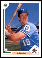 Jeff Conine 1991 Upper Deck #27 Royals MLB READ FREE SHIPPING AutographDen
