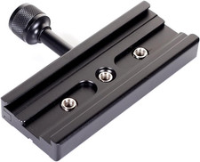 120Mm Arca-Swiss Quick Release Plate with QR Clamp Adapter with 3/8" 1/4" Screw