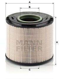 Mann-Filter Pu1033X Kraftstofffilter FüR Audi Porsche VW-image