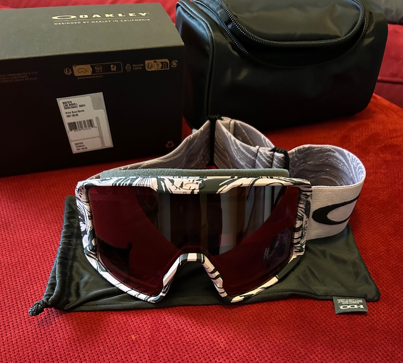 Goggles Toadstool Swirl​/prizm Garnet