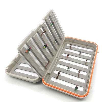 Waterproof Fly Box Organizer Fly Fishing Storage Case for Bass