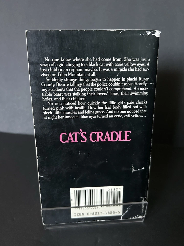 Cat's Cradle by William Johnstone 1986 Zebra Horror Paperback from Hell Foto 2 de 4