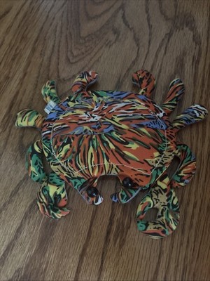 Vintage Colorful CRAB Geckos Snakes Frogs SanDiego Weighted Sand Filled Bean Bag