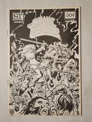 The Comic Reader #122 1975 Street Enterprises Frank Thorne Red Sonja Cover