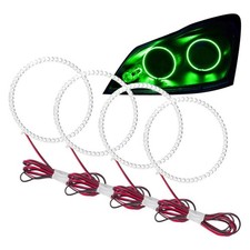 Led Halo Headlights Factory Surface Add On Custom Lights Green 2429-004