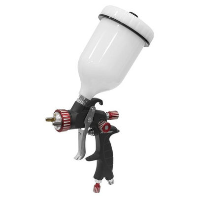 #ad Sealey HVLP01 HVLP Gravity Feed Spray Gun 1.4mm Set Up GBP 85.09