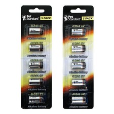 10 Pack 4LR44 / 476A / PX28A / A544 / K28A / L1325 Dog Collar 6V PetStandard...