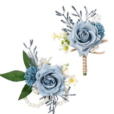 Corsage and Boutonniere Set Boutonniere and Wrist Corsage Wristlet Prom Homec...