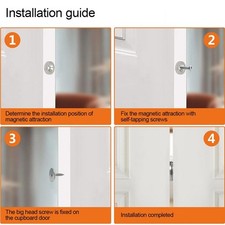 Metal Cabinet Door Catch Stainless Steel 15 lb Pull Force for Home Use