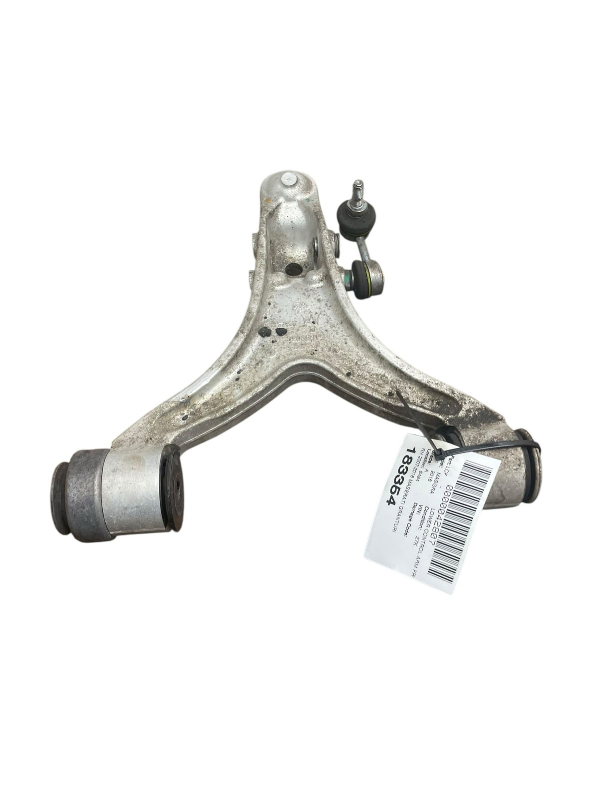 2007-2016 MASERATI GRANTURISMO 4.7L RWD RH FRONT RIGHT SIDE LOWER CONTROL OEM