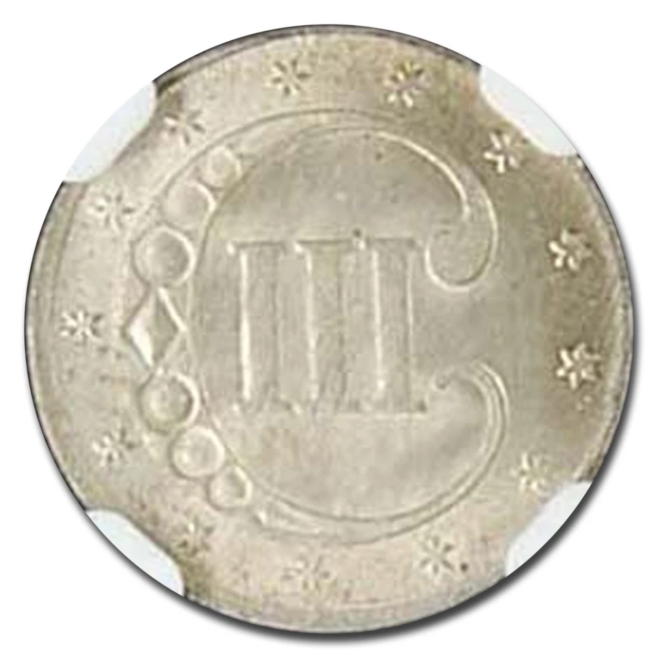 1852 Three Cent Silver MS-67 NGC - Image 3 of 3