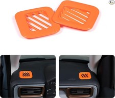 Dashboard Side Air Conditioner Vent Outlet Frame Cover Trim Comp Color: Orange