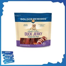 Golden Rewards Duck Flavor Premium Dry Jerky Treats for All Dogs, 64 oz